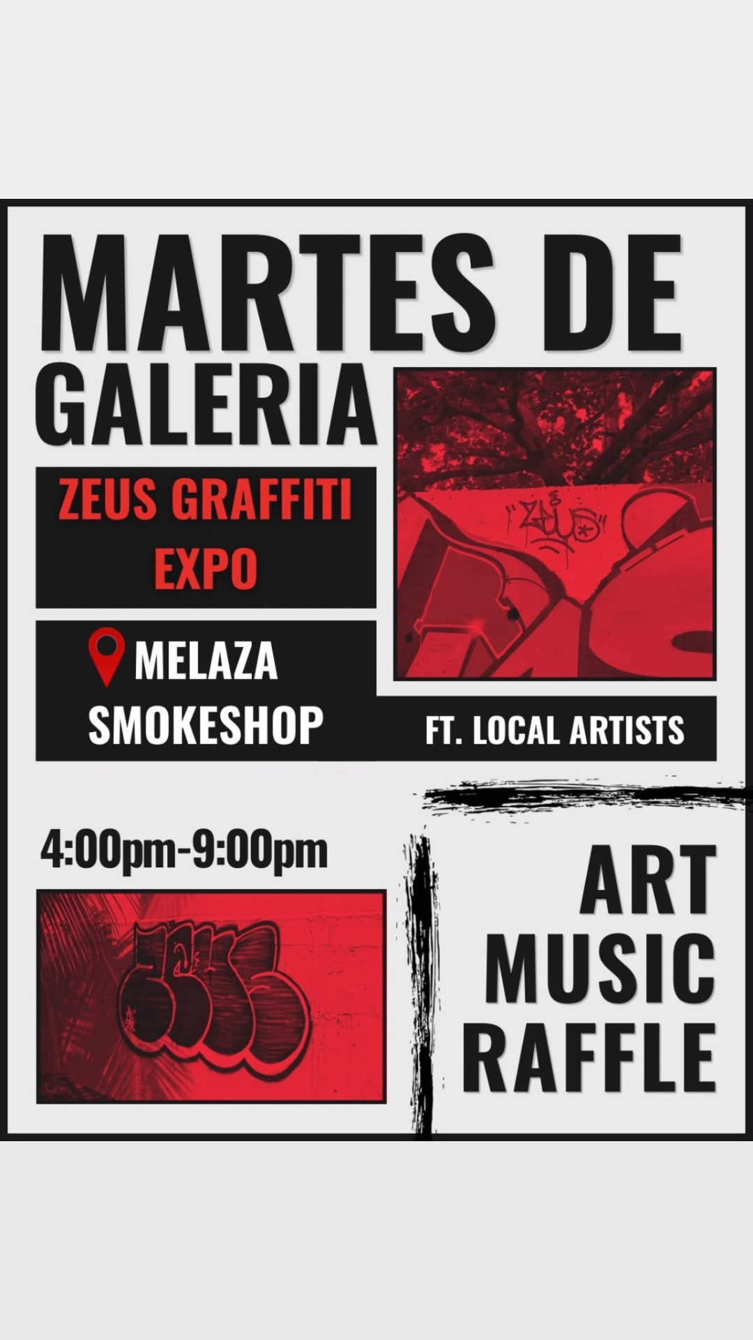 Zeus Graffiti Expo — Art, Music, Raffle