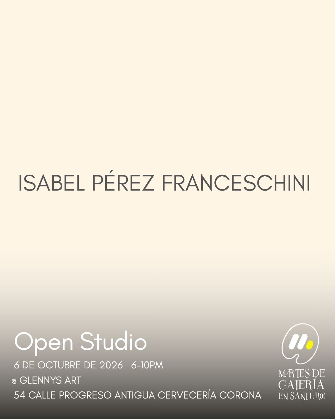 Isabel Pérez Franceschini — Open Studio