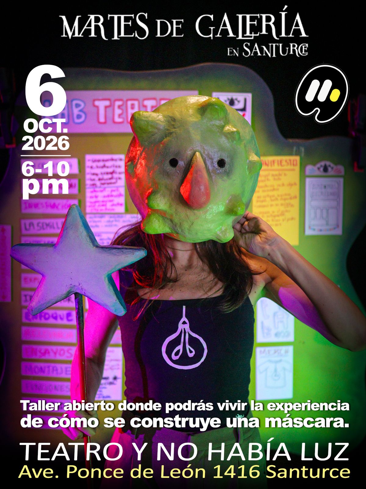 Taller de máscaras — Teatro Y No Había Luz